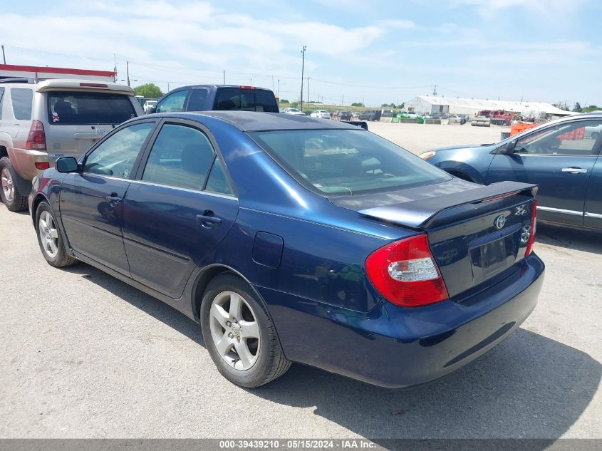 2002 Toyota Camry Se VIN: JTDBE32K420021320 Lot: 39439210