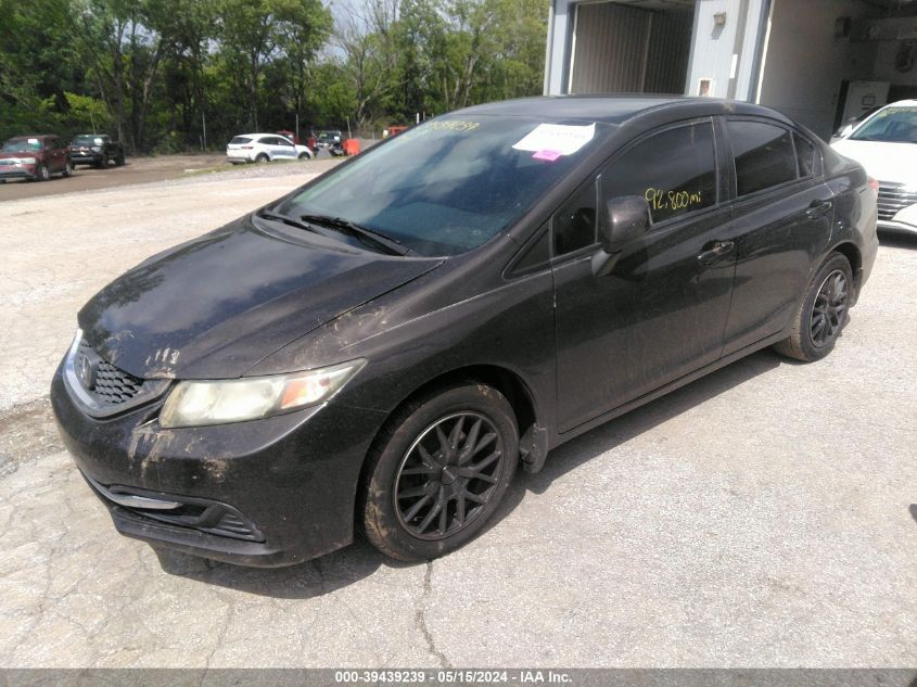 2013 Honda Civic Lx VIN: 19XFB2F56DE023475 Lot: 39439239