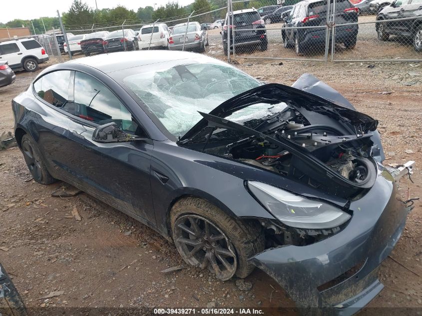 2021 Tesla Model 3 Standard Range Plus Rear-Wheel Drive VIN: 5YJ3E1EA9MF048027 Lot: 39439271