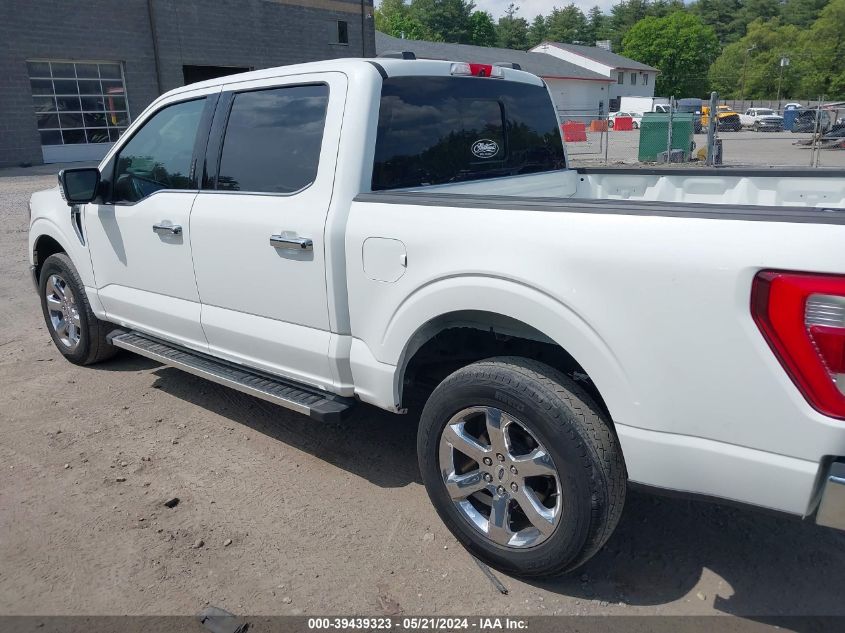 2022 Ford F-150 Lariat VIN: 1FTFW1E53NFA38667 Lot: 39439323