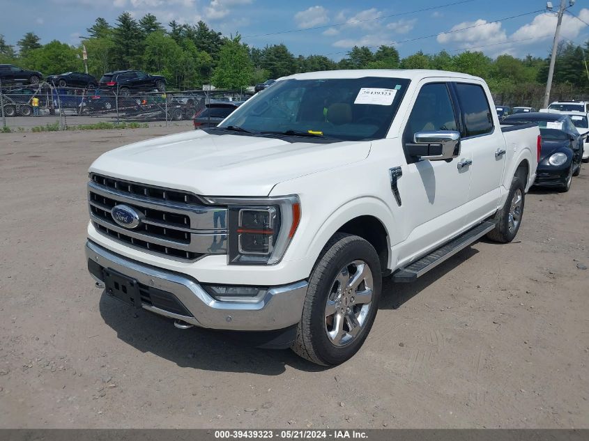 2022 Ford F-150 Lariat VIN: 1FTFW1E53NFA38667 Lot: 39439323