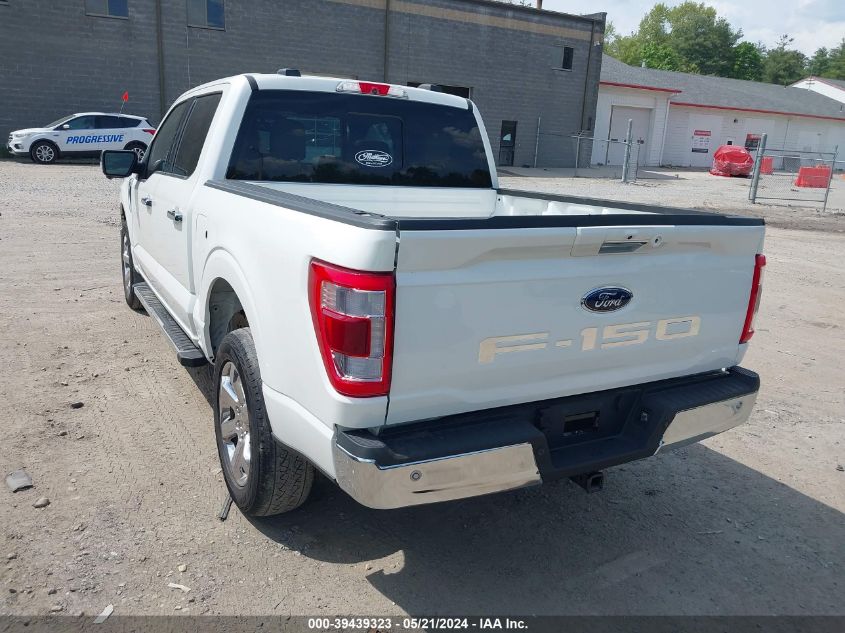 2022 Ford F-150 Lariat VIN: 1FTFW1E53NFA38667 Lot: 39439323