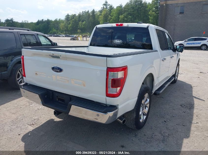 2022 Ford F-150 Lariat VIN: 1FTFW1E53NFA38667 Lot: 39439323