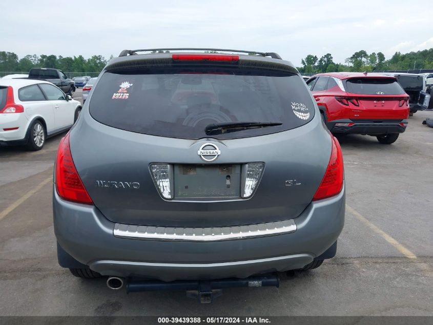 2007 Nissan Murano Sl VIN: JN8AZ08T47W521274 Lot: 39439388