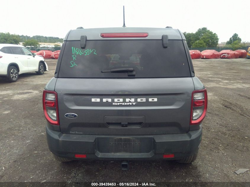 2021 Ford Bronco Sport Big Bend VIN: 3FMCR9B61MRA20090 Lot: 39439453