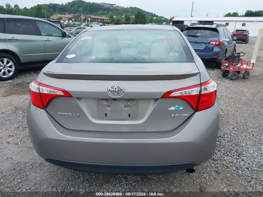 2016 Toyota Corolla Le Eco VIN: 2T1BPRHE2GC501710 Lot: 39439469