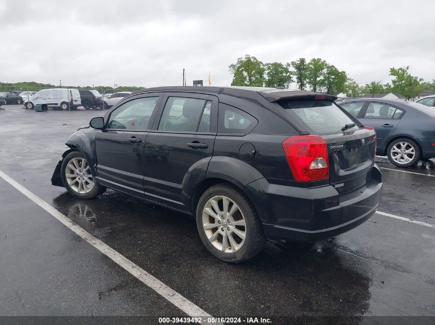 2010 Dodge Caliber Heat VIN: 1B3CB5HA0AD604337 Lot: 39439492