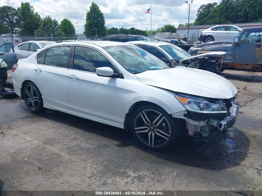 2017 Honda Accord Sport VIN: 1HGCR2F58HA292294 Lot: 39439493