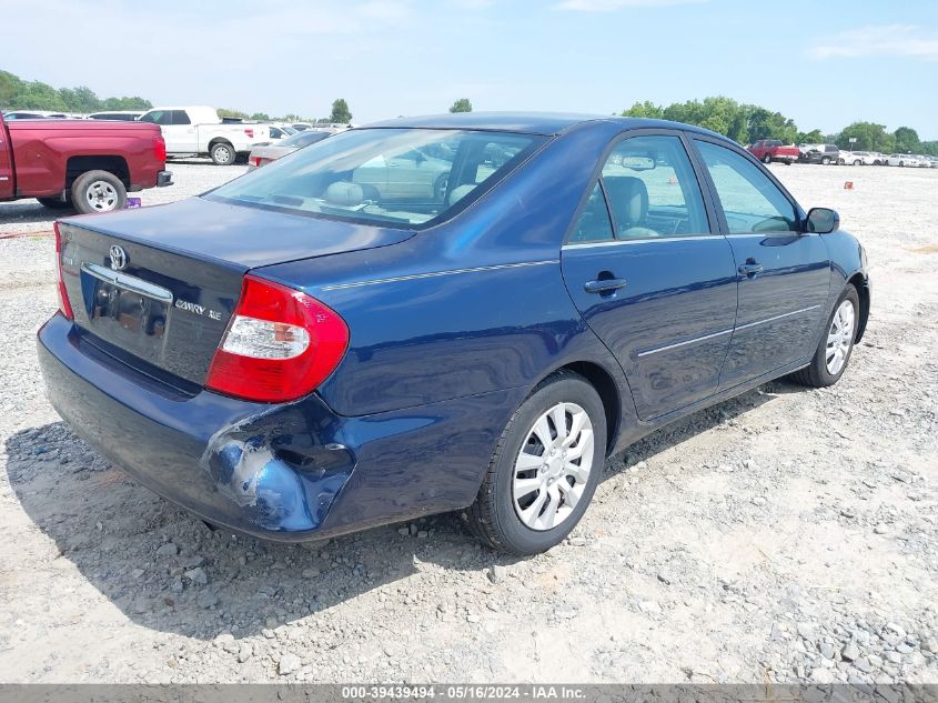 2004 Toyota Camry Xle VIN: 4T1BE30K44U380564 Lot: 39439494