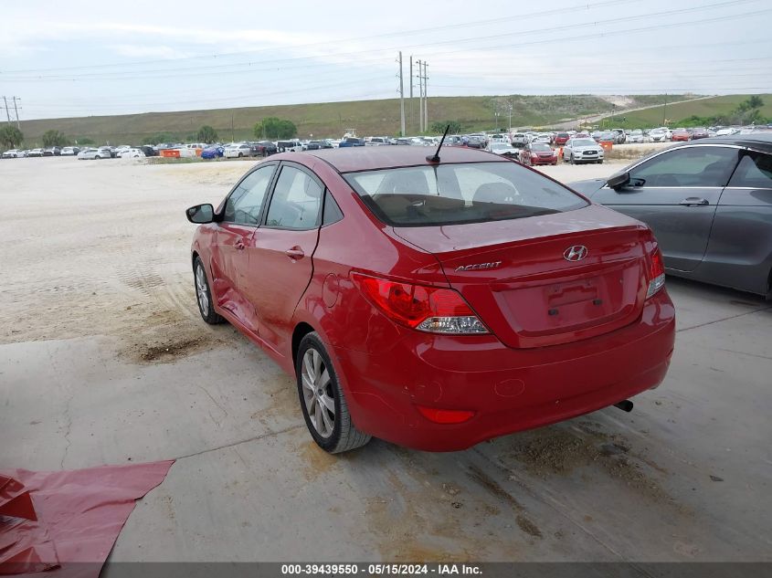 2014 Hyundai Accent Gls VIN: KMHCU4AE6EU738318 Lot: 39439550