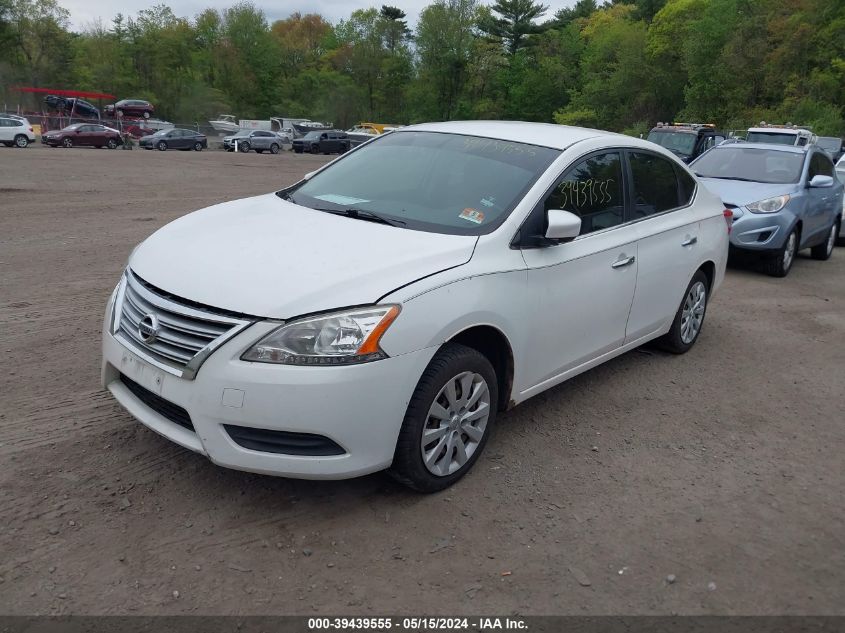 2014 Nissan Sentra Sv VIN: 3N1AB7APXEL638689 Lot: 39439555