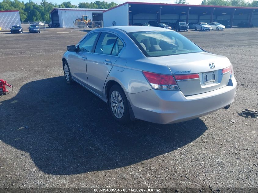 2012 Honda Accord 2.4 Lx VIN: 1HGCP2F38CA050621 Lot: 39439594