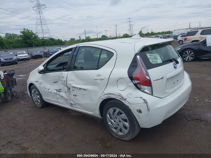 2015 Toyota Prius C Two VIN: JTDKDTB38F1088787 Lot: 39439604