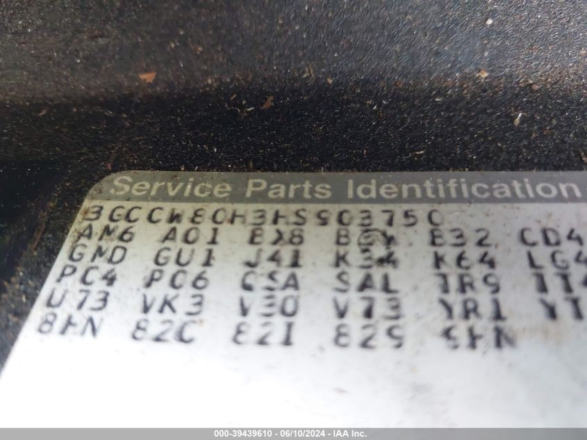 1987 Chevrolet El Camino VIN: 3GCCW80H3HS903750 Lot: 39439610