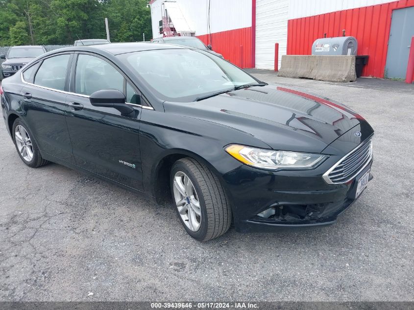 2018 Ford Fusion Hybrid S VIN: 3FA6P0UU7JR209455 Lot: 39439646