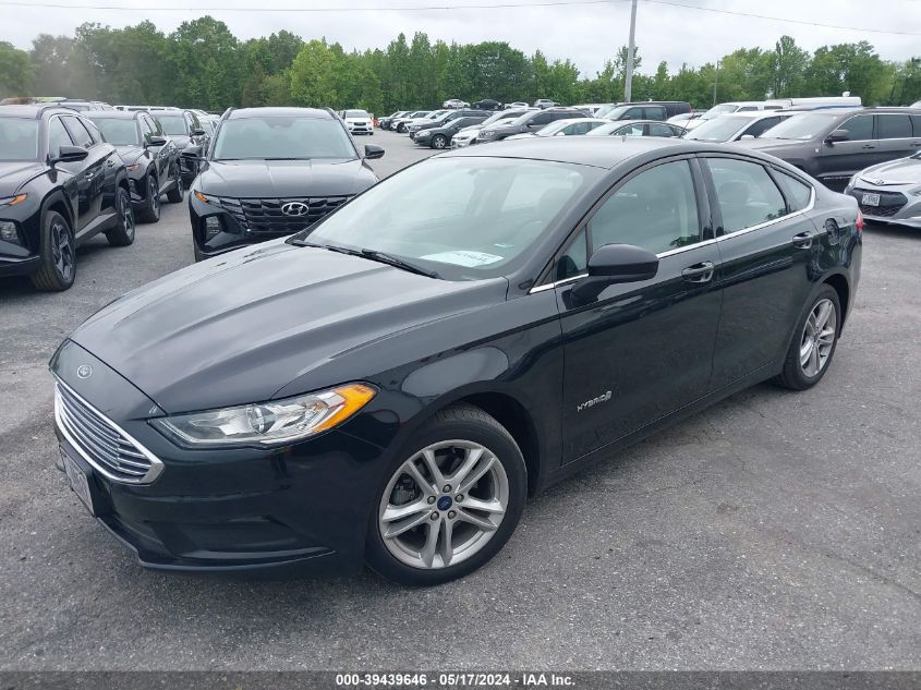 2018 Ford Fusion Hybrid S VIN: 3FA6P0UU7JR209455 Lot: 39439646