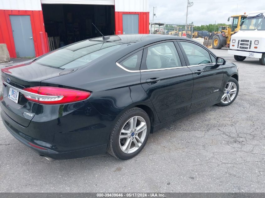 2018 Ford Fusion Hybrid S VIN: 3FA6P0UU7JR209455 Lot: 39439646