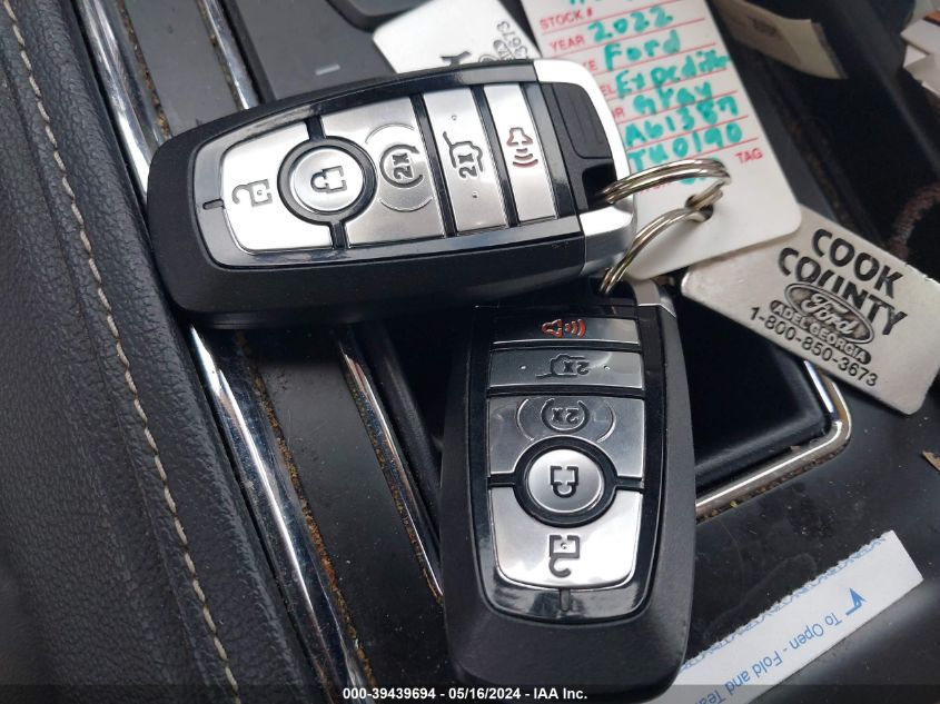 2022 Ford Expedition Xlt VIN: 1FMJU1HT8NEA61387 Lot: 39439694