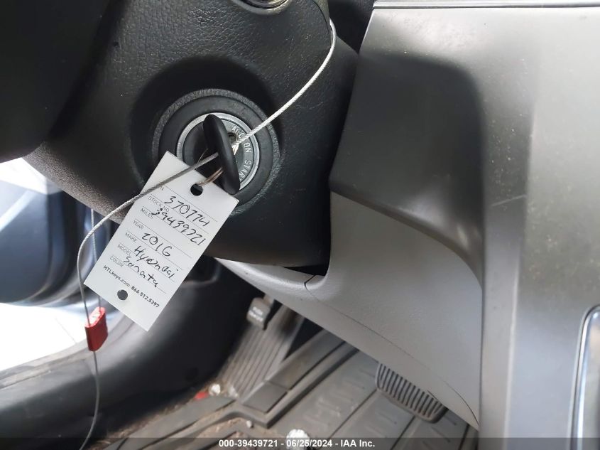 2016 Hyundai Sonata Se VIN: 5NPE24AF9GH370774 Lot: 39439721