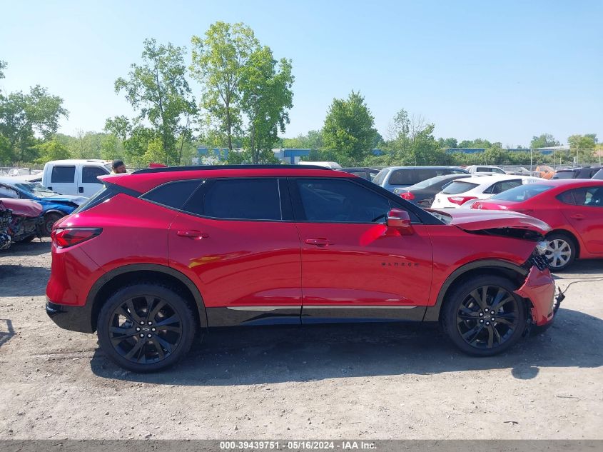 2022 Chevrolet Blazer Awd Rs VIN: 3GNKBKRS9NS138873 Lot: 39439751