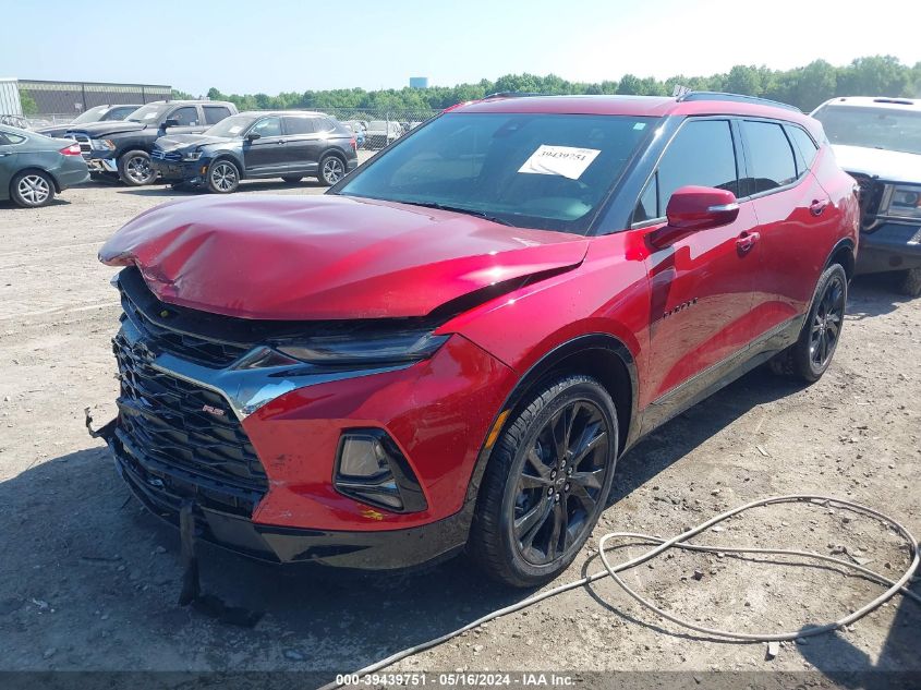 2022 Chevrolet Blazer Awd Rs VIN: 3GNKBKRS9NS138873 Lot: 39439751