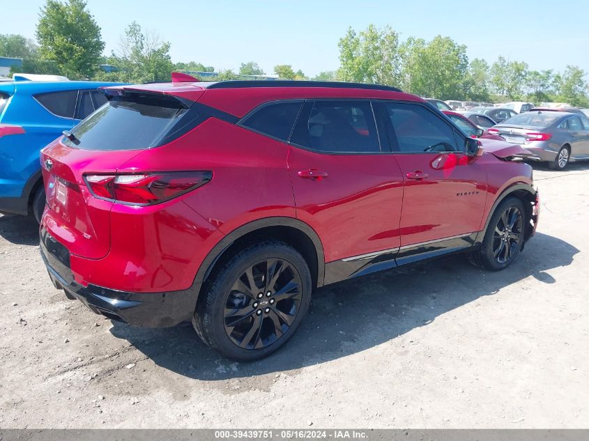 2022 Chevrolet Blazer Awd Rs VIN: 3GNKBKRS9NS138873 Lot: 39439751