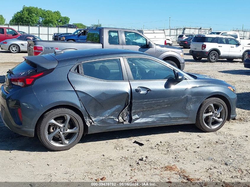 2019 Hyundai Veloster 2.0 VIN: KMHTG6AF7KU009204 Lot: 39439752