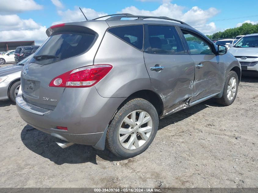 2011 Nissan Murano Sv VIN: JN8AZ1MW6BW177221 Lot: 39439768