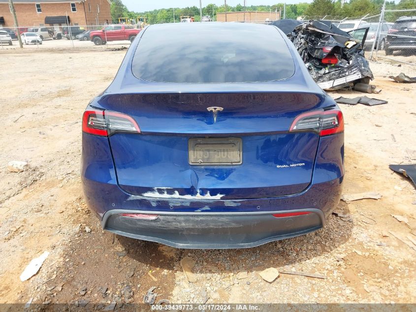 2021 Tesla Model Y Long Range Dual Motor All-Wheel Drive VIN: 5YJYGDEE2MF129374 Lot: 39439773
