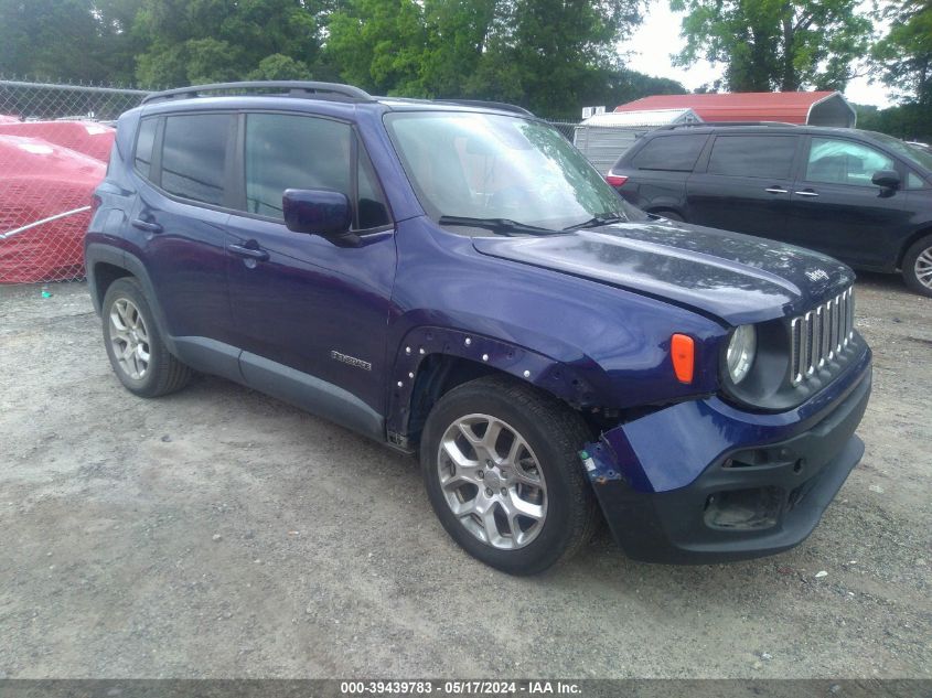 2018 Jeep Renegade Latitude Fwd VIN: ZACCJABB1JPJ58578 Lot: 39439783