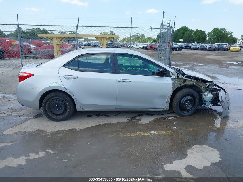 2018 Toyota Corolla Le VIN: 5YFBURHE7JP799574 Lot: 39439805