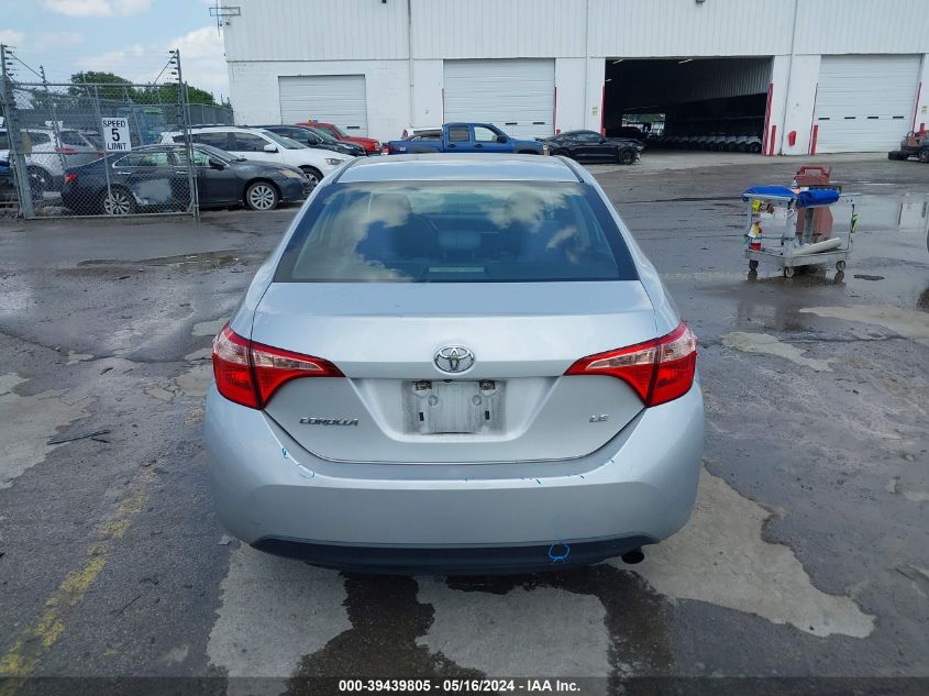 2018 Toyota Corolla Le VIN: 5YFBURHE7JP799574 Lot: 39439805