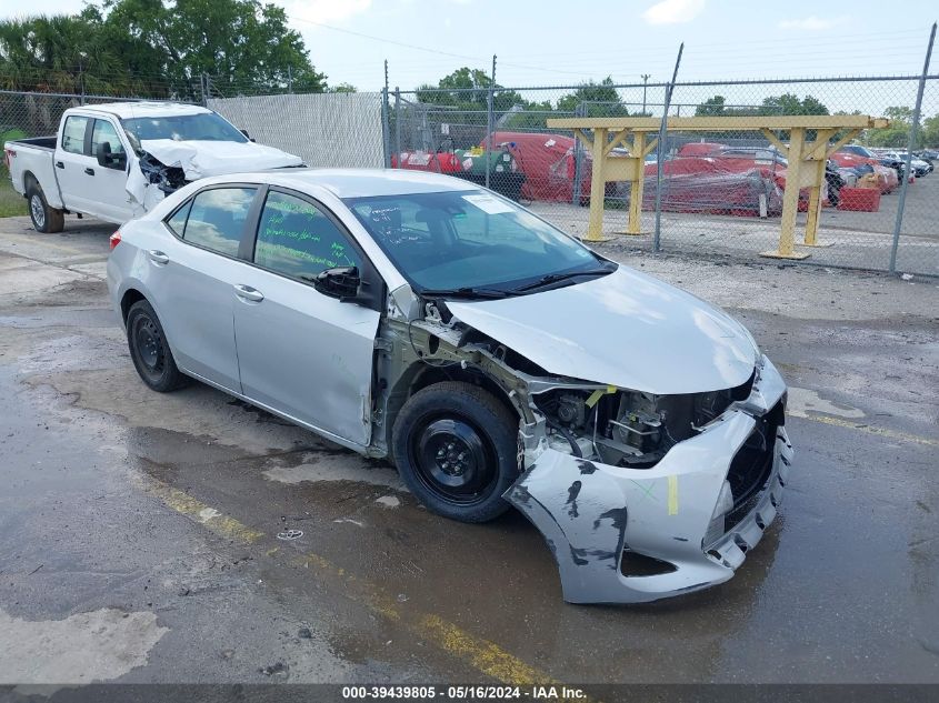 2018 Toyota Corolla Le VIN: 5YFBURHE7JP799574 Lot: 39439805