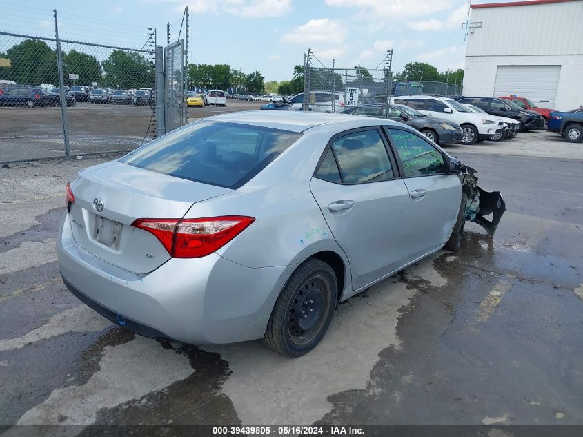 2018 Toyota Corolla Le VIN: 5YFBURHE7JP799574 Lot: 39439805