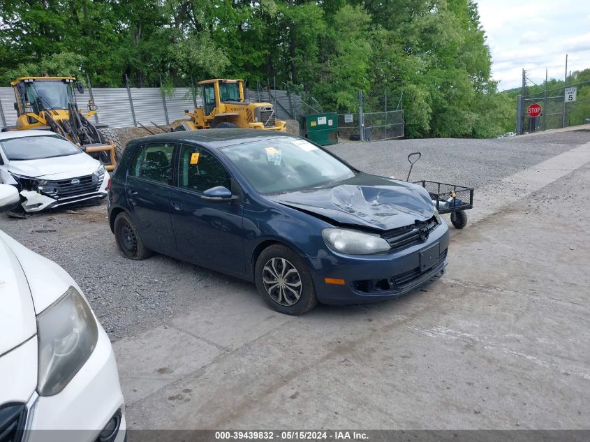 2013 Volkswagen Golf 2.5L 4-Door VIN: WVWDB7AJ8DW002173 Lot: 39439832