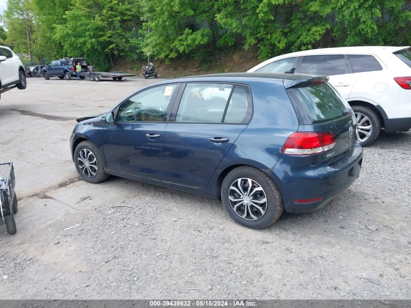 2013 Volkswagen Golf 2.5L 4-Door VIN: WVWDB7AJ8DW002173 Lot: 39439832