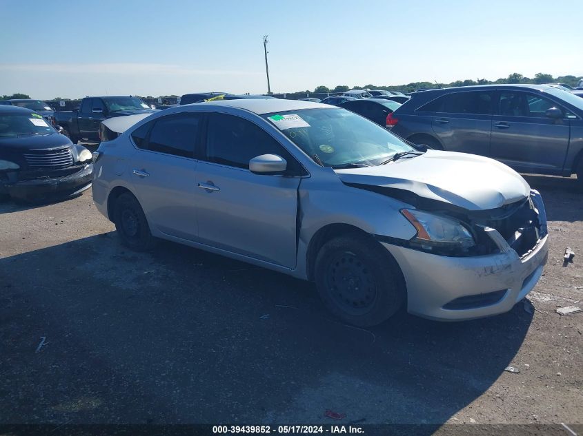 2014 Nissan Sentra Sv VIN: 3N1AB7AP3EY231848 Lot: 39439852