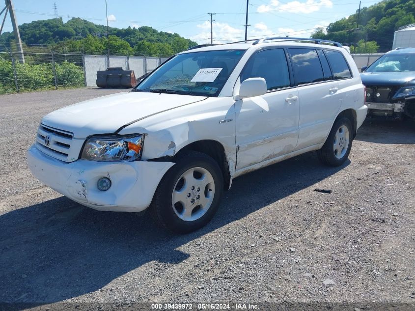 2005 Toyota Highlander Limited V6 VIN: JTEEP21A350093054 Lot: 39439972