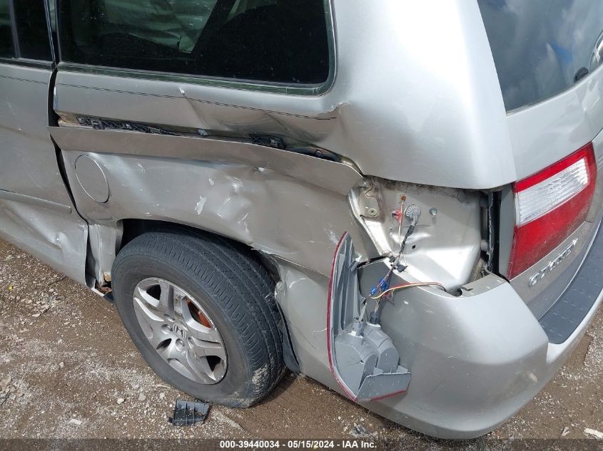 2007 Honda Odyssey Ex-L VIN: 5FNRL38707B138389 Lot: 39440034