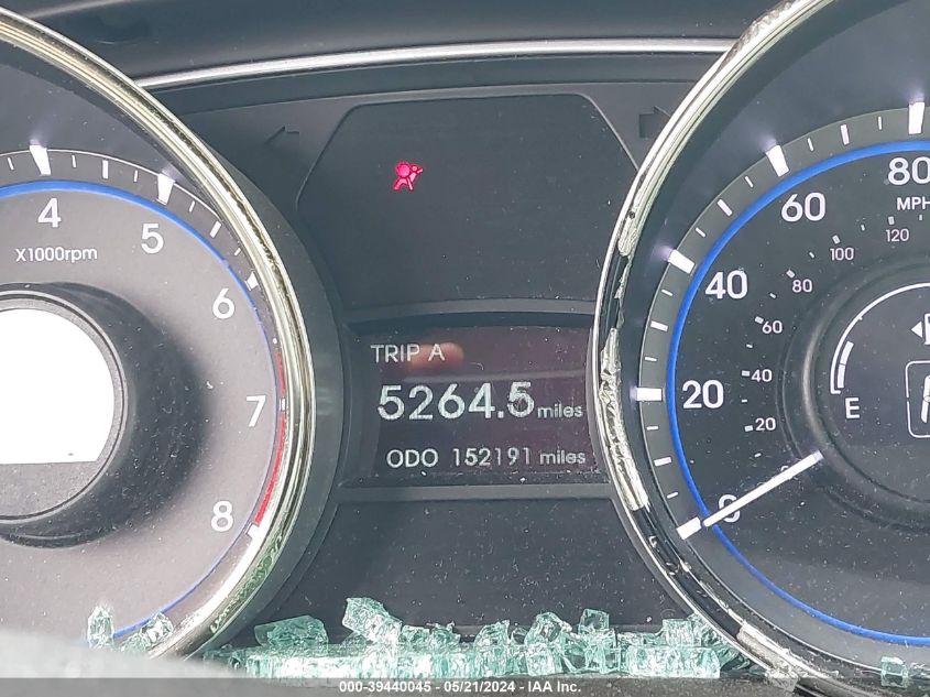 2013 Hyundai Sonata Gls VIN: 5NPEB4AC0DH651475 Lot: 39440045