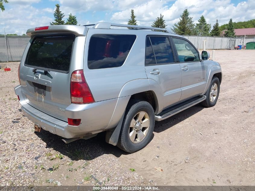 2003 Toyota 4Runner Limited V8 VIN: JTEBT17R338005656 Lot: 39440048