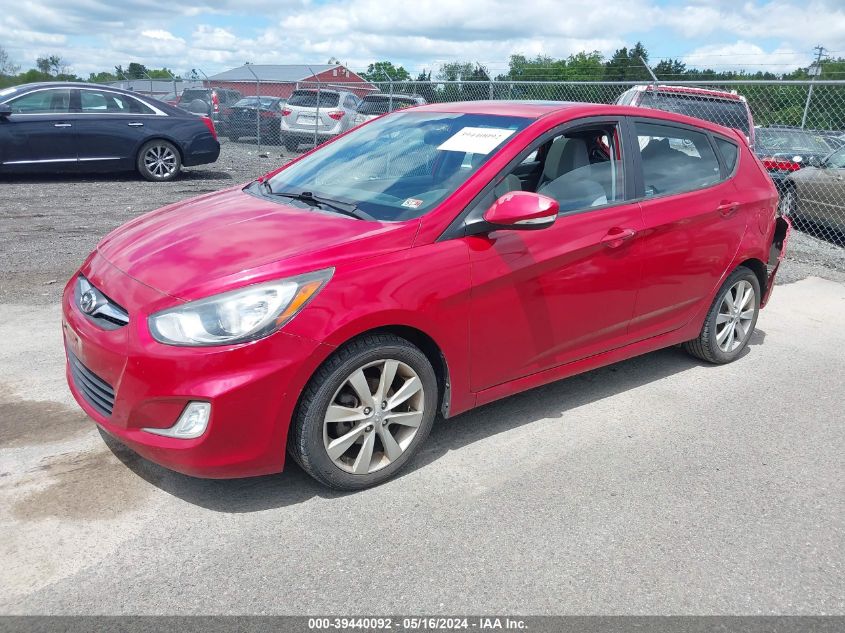 2013 Hyundai Accent Se VIN: KMHCU5AEXDU107995 Lot: 39440092