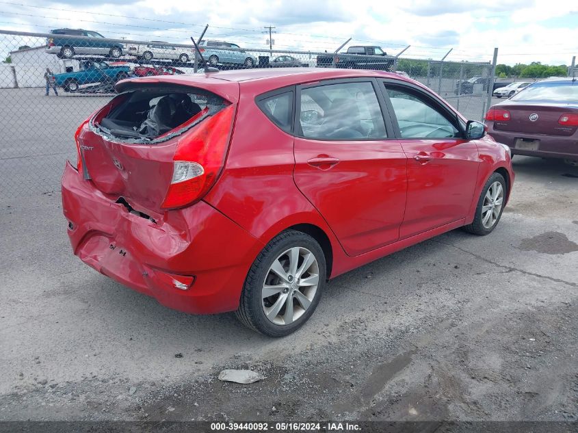 2013 Hyundai Accent Se VIN: KMHCU5AEXDU107995 Lot: 39440092