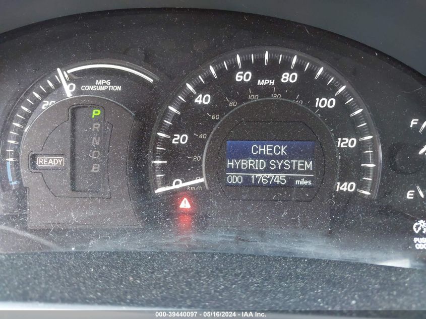 2008 Toyota Camry Hybrid Hybrid VIN: JTNBB46K583046609 Lot: 39440097