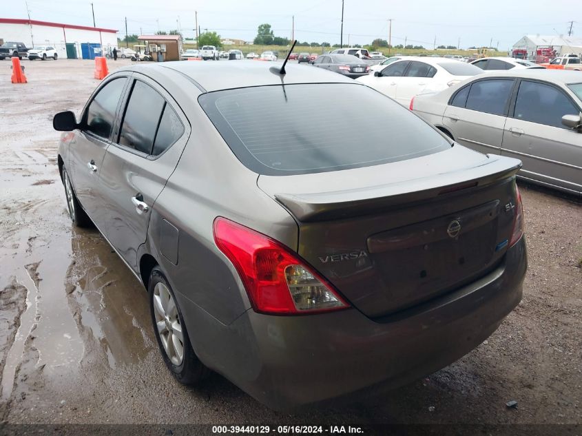 2013 Nissan Versa 1.6 Sl VIN: 3N1CN7APXDL833447 Lot: 39440129