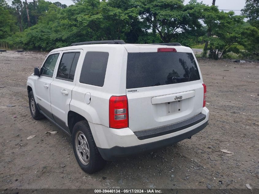 2014 Jeep Patriot Sport VIN: 1C4NJPBB3ED917461 Lot: 39440134