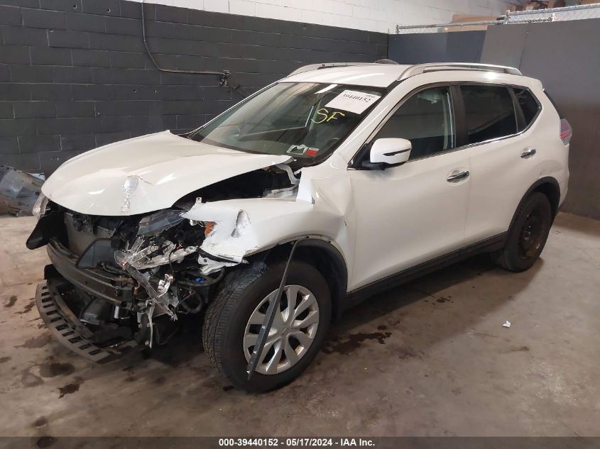 2016 Nissan Rogue S VIN: KNMAT2MV5GP712762 Lot: 39440152