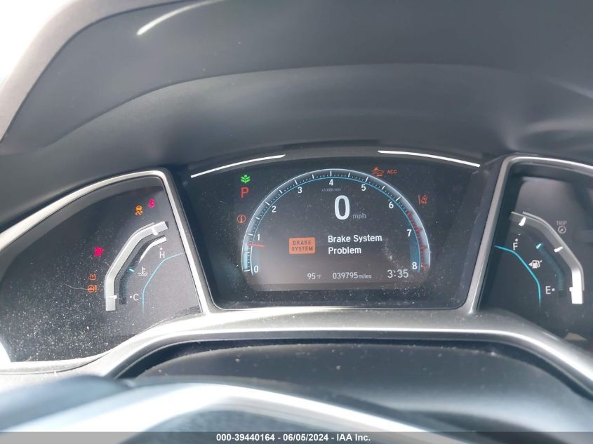 2020 Honda Civic Ex VIN: 19XFC1F39LE016251 Lot: 39440164