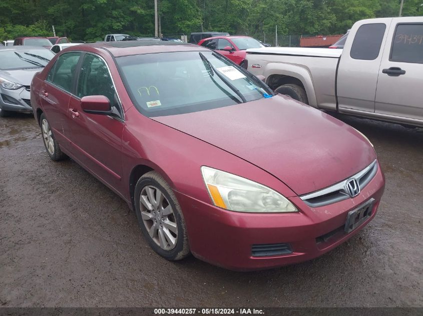 2006 Honda Accord 3.0 Ex VIN: 1HGCM668X6A044593 Lot: 39440257