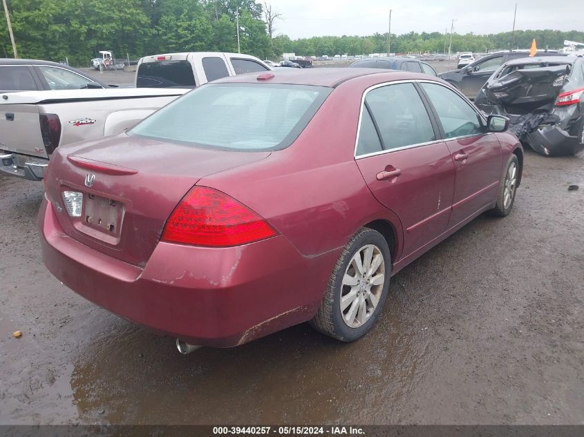 2006 Honda Accord 3.0 Ex VIN: 1HGCM668X6A044593 Lot: 39440257